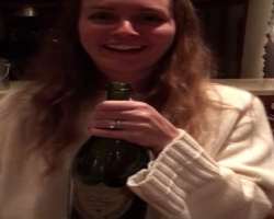 Leighton Meester consuming alcohol